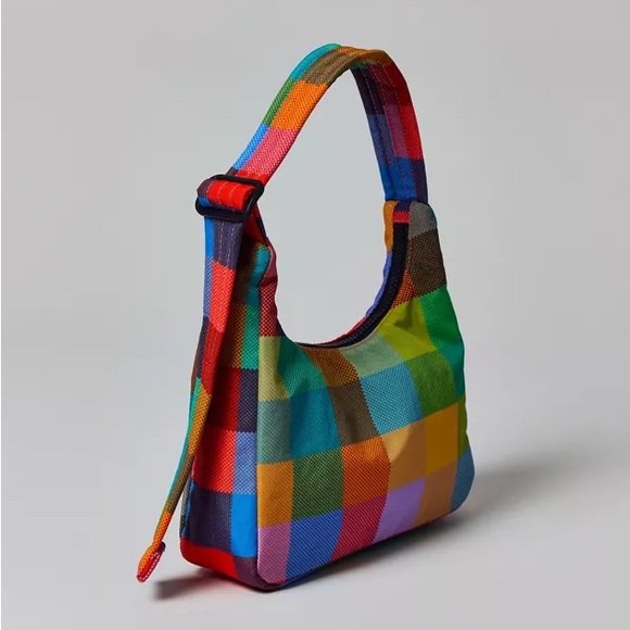 NWT BAGGU Mini Shoulder Madras Bag - Picture 9 of 10